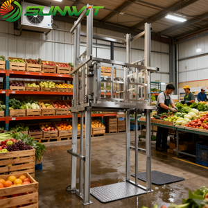 Ascenseur hydraulique de fret d'ascenseur de cargaison de poussoir de matériel d'entrepôt de douane pour des ventes - Product Image 2