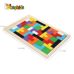 Gioco di Blocchi Russi in Legno Colorato Personalizzabile <span class=keywords><strong>per</strong></span> Bambini W14A234 - Product Image 4
