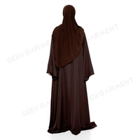Nouvelle Arrivée Personnalisée : Abaya en Satin Effet Soie pour Femme, Abaya Ouverte à Manches Larges, Robe Musulmane Modeste, Vêtement Islamique, Cardigan en Gros
