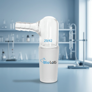 Biolab 29 42 Glass Bending Inlet Adapter Variable Size Laboratory Glassware Connector with 10mm <b>Hose</b> for Lab Setup - Product Image 3