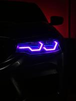 VAHID Vente en gros Anneaux LED Halo 5D Crystal Angel Eyes contrôlés par application pour BMW, accessoires de style automobile étanches