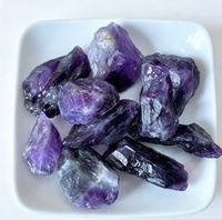 Vente en gros de cristaux bruts naturels pour la lithothérapie, améthyste violette brute en grappe, pierre semi-précieuse, décoration intérieure, minéral