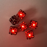 Mini Linterna LED Magnética de 7.5mm con Función Intermitente, Funciona con Batería, para Manualidades y Decoración de Fiestas (Batería Incluida)