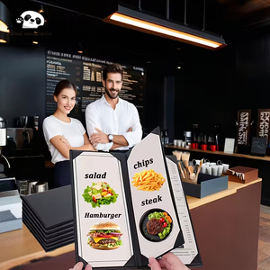 Cubiertas de Menú de Restaurante de Cuero Sintético de Primera Calidad, Impermeables, con Logotipo Personalizado, Múltiples Páginas y Estilo Interior - Product Image 3