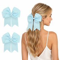 Barrettes à cheveux personnalisables avec nœud long en ruban uni |   Directement de l'usine |   Barrettes à nœud simple