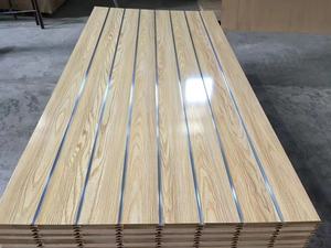 4x8ft 15/18 mét Durable cửa hàng bán lẻ hàng hóa hiển thị Kệ melamine phải đối mặt với <span class=keywords><strong>MDF</strong></span> slatwall Bảng điều chỉnh - Product Image 4