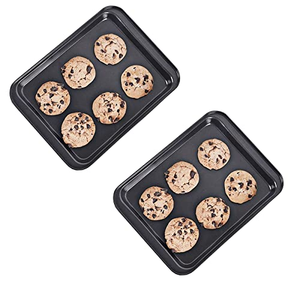 Plaque de cuisson rectangulaire en acier au carbone antiadhésive personnalisable, grise, épaisseur 0,6 mm, durable pour utilisation au four - Product Image 3