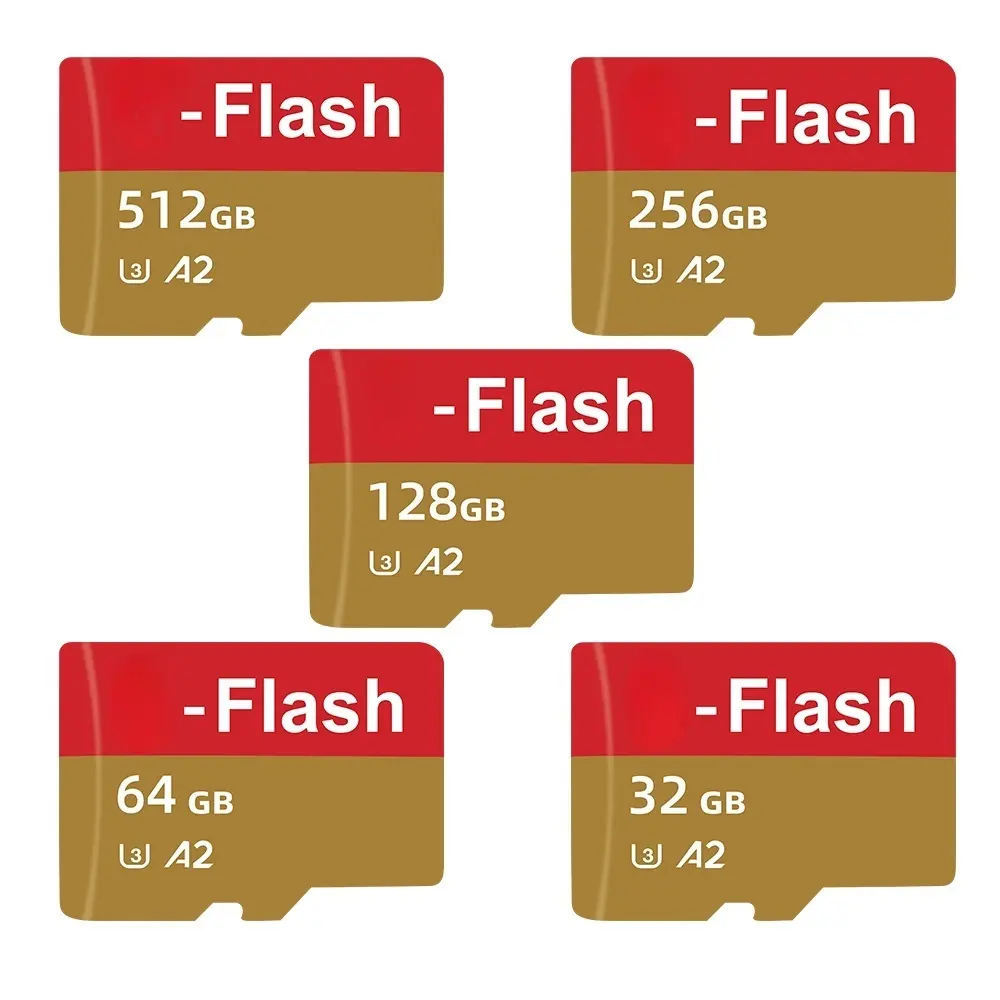 Fábrica Por Atacado Personalizado TF Cartão 16GB 32Gb Alta Velocidade Rápido Cartão Sd Memória 64GB 128GB 256Gb 512G Cartões De Memória Para Todos os Celulares