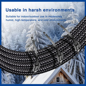 สายรัดเคเบิล KSS แบบล็อคอัตโนมัติ ผลิตจากสแตนเลส 316 ทนไฟ ทนสนิม เคลือบสารกันสนิม สีดำ ความแข็งแรงสูง สำหรับงานอุตสาหกรรม ส่งออก - Product Image 3