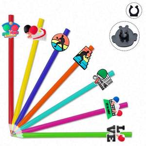 Stylo couverture bricolage stylo topper breloques accessoires crayon décoration <span class=keywords><strong>ping</strong></span>-<span class=keywords><strong>pong</strong></span> jeu en gros Sport tennis <span class=keywords><strong>de</strong></span> table crayon breloques personnalisé - Product Image 1