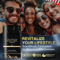 Bonbons gélifiés au Shilajit de marque privée, fibres alimentaires, Shilajit pur de l'Himalaya, supplément de santé, gommes au Shilajit