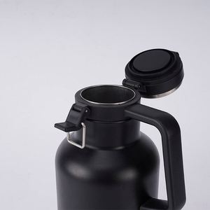 64oz BPA-Free Classic Easy-Pour Keeps Beer Cold <b>Coffee</b> Hot Leakproof Steel Lined Lid Handle Insulated Stainless Steel <b>Bottle</b> - Product Image 2