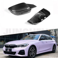 Pieza de tuning específica para vehículos BMW Serie 2 de dos puertas G42 M4 Bull Horn Edition, cubierta de espejo lateral de fibra de carbono.