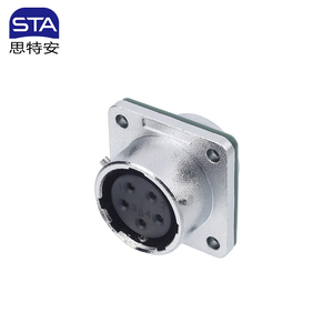 2 3 4 5 6 7 8 9 10 lõi IP67 nối chống thấm nước wy20 kim loại cáp đẩy kéo nam nữ hàng không cắm TE + Z vuông mặt bích ổ cắm - Product Image 5