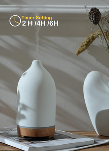 Difusor de Aceites Esenciales Portátil USB de Cerámica con Diseño de Madera, Humidificador de Doble Uso para Oficina y Dormitorio, Venta al Por Mayor - Product Image 2