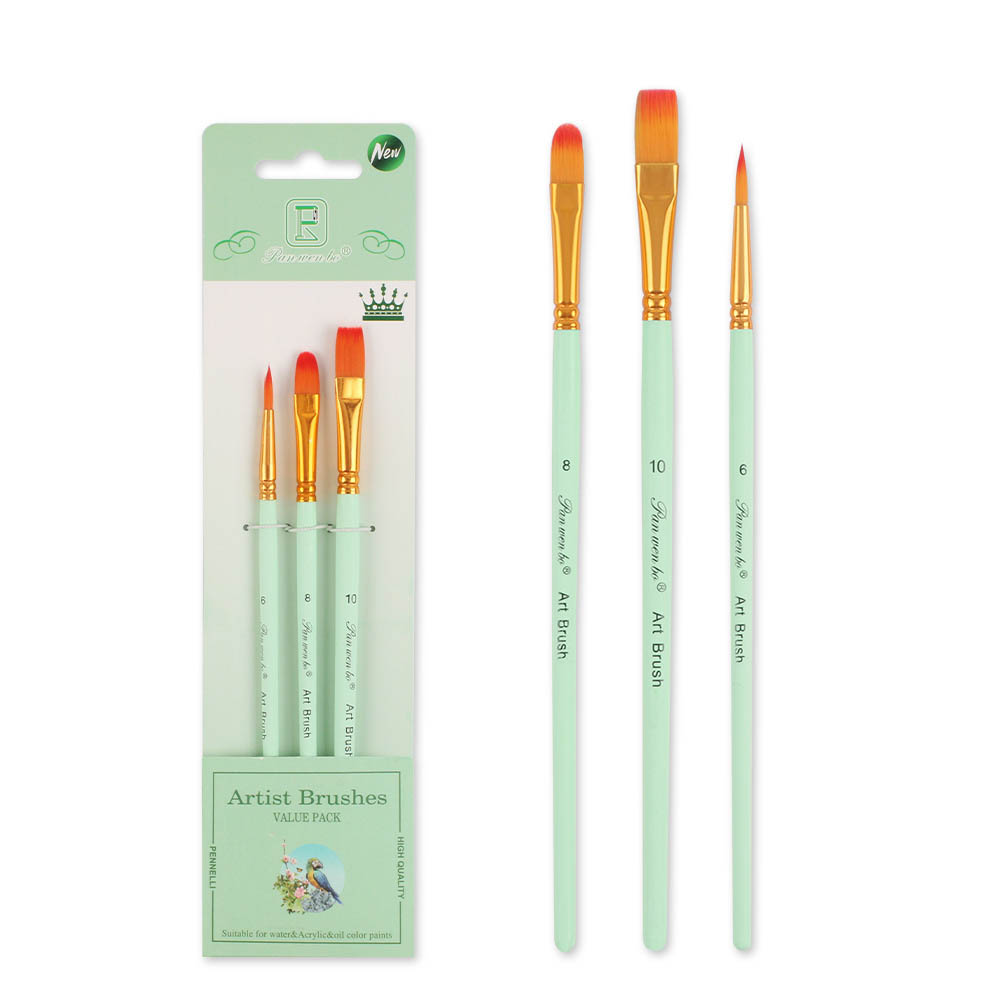 SINOART Customized Nylon Artist Paint Brush Set for Watercolor Oil Acrylic Painting for Beginners and Professionals Brushes