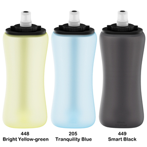 Bouteille d'eau sport pliable en silicone écologique anti-fuite de 350 ml pour la gym, les voyages et les aventures en plein air, compatible eau bouillante - Product Image 5