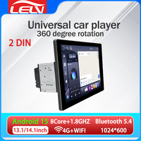 Autoradio universel 2Din 13 pouces 1920*1200 Écran tactile Navigation GPS avec CarPlay Android Auto, BT5.4, 4G, DSP & RDS