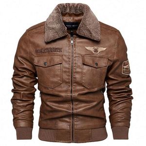 Blouson moto homme hiver à capuche, nouveau design PU, respirant et écologique, coupe ajustée, logo frontal, chaud - Product Image 1