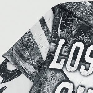 Camiseta de Manga Larga con Estampado de Camuflaje, Diseño Gráfico Digital Personalizado, Estilo Casual Holgado con Hombros Caídos, Camiseta de Doble Manga para Hombre - Product Image 4