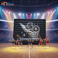 Mur de toile de fond gonflable personnalisé et tente arche d'entrée pour la décoration de scène de compétition de cheerleading – Écologique et imperméable