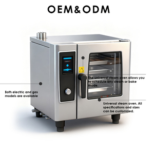 CFT Nuevo Horno Combinado Eléctrico Comercial de Convección con Pantalla Táctil, Acero Inoxidable, Función de Vapor, Empotrable/Independiente, para Panadería y Frutos Secos - Product Image 2