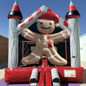 <span class=keywords><strong>Castillo</strong></span> Inflable Infantil con Diseño de Hombre de Jengibre, 13x13, Casa de Brinco Inflable Comercial - Product Image 1