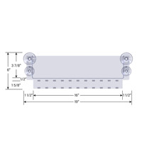 Présentoir de boissons monté organisateur contremarches support monté par aspiration support de stockage de ventouse support en acrylique transparent cadre de boissons