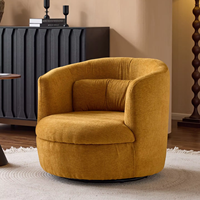 Fauteuil de détente individuel moderne du milieu du siècle, fauteuil inclinable minimaliste en tissu pour salon et chambre à coucher