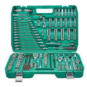 216-Piece Ratchet Socket Wrench Set 1/2 In Chromium Vanadium Steel <b>Car</b> Motorcycle <b>Repair</b> Tool Kit Green Case - Product Image 5