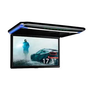 Xtrons monitor de teto de carro lcd, monitor de carro para tv, 1920x1080 17.3 "full hd, ultra largo tft 16:9, com display de lcd