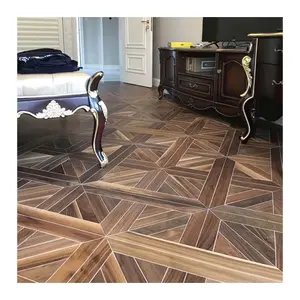 Dark Walnut Wood Art Parquet Engineered Wood Flooring