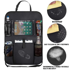 Car Backseat Organizer Waterproof and Durable Car <b>Seat</b> Organizer Kick Mats Muti-Pocket Back <b>Seat</b> <b>Storage</b> Bag - Product Image 3
