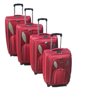 Ensemble de bagages en tissu rose pour femmes, 4 pièces, vente chaude en usine, élégant, bagage à main - Product Image 4