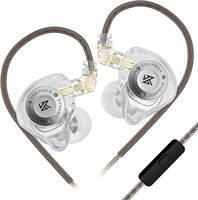 Écouteurs intra-auriculaires KZ EDX Pro X avec un seul transducteur dynamique, moniteur intra-auriculaire HiFi, forme ergonomique, écouteurs de jeu filaires avec câble détachable