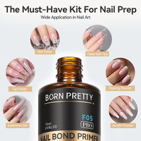 BORN PRETTY PRO 15мл*2 Быстросохнущий дезинфектор и бондер для ногтей, набор для подготовки ногтей без кислот, OEM-производство, набор-дуэт для гель-лака