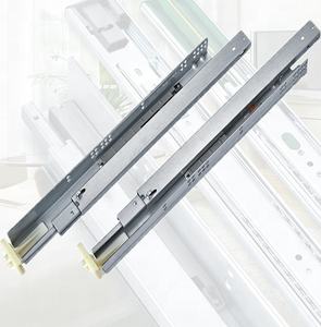 Yumuşak yakın amerikan sönümleme tampon galvanizli sac üç bölüm gizli Undermount çekmece slayt - Product Image 4