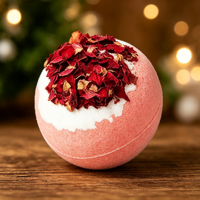 Coffret cadeau de Noël 6 en 1, boîte cadeau de Noël contenant une bougie parfumée, une bombe de bain, un gobelet en acier pour un cadeau de Noël ou d'anniversaire