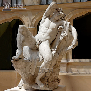 Escultura de Mármol del Satir Durmiente, Obra de Arte Griega Famosa de Museo, Escultura Barberini - Product Image 5