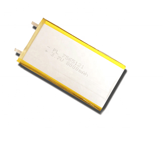 7565121 8000mAh 3.7v hard case drone lithium ion polymer battery cells pack-ion e-bike battery