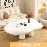 Ensemble de meubles de salon de luxe en marbre, meuble TV relevable italien moderne et table basse en fer et bois