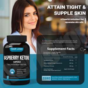 Cápsulas de Cetonas de Frambuesa para Adultos, Mejoran la Inmunidad, 500 mg, Suplementos Herbales con Certificación ISO 9001 - Product Image 2