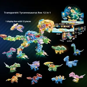<strong>Mini</strong> STEM Educational <strong>Toy</strong> Dinosaur <strong>Brick</strong> Game <strong>Set</strong> 12 Kinds ABS Plastic <strong>Building</strong> <strong>Blocks</strong> For Kids Aged 5 To 7 Years Factory-Priced - Product Image 3