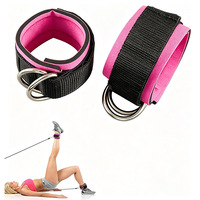Sangle de cheville et de poignet de fitness avec bande élastique et boucle d'exercice pour les fessiers