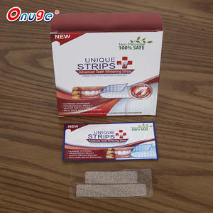 Pulido dental Denti blanqueador transparente sin peróxido blanqueamiento de dientes tiras secas al por mayor - Product Image 1