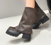 Bottes d'hiver mi-mollet pour femmes, nouvelle mode, bout rond, boucle, talon plat et semelle, style européen et américain