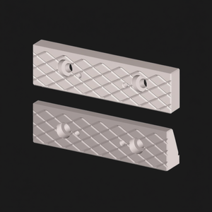 Mandíbula Romboidal para Tornillo de Banco Modular, Juego de 2 Piezas con Patrón de Diamante y Orificios de Montaje - Product Image 3