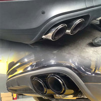 Embout d'échappement en acier inoxydable pour Porsche Cayenne 9Y0 2018-2025, décoration, 1 paire (2 pièces)
