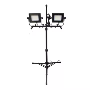 Dual-Head 1000 Lumen Portable <b>LED</b> Flood Working <b>Light</b> With Weather Resistant Metal Telescopic Tripod Stand Rotating Lamp WD-460 - Product Image 4