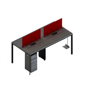 Vente en gros de meubles commerciaux au design moderne cloisons de poste de travail pour ordinateur table de personnel de bureau pour 4 personnes bureau - Product Image 1